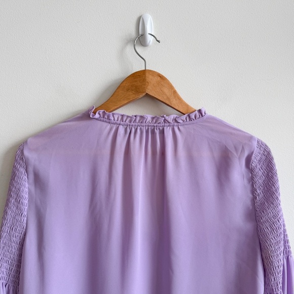 REBECCA MINKOFF • Penelope Ruffle Blouse in Lilac - Picture 8 of 14